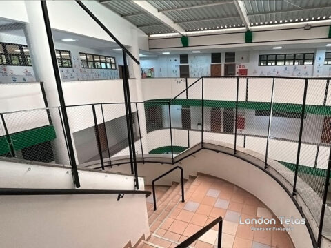 Rede de Proteção para Escola - Corredores do Colégio Universitário em Londrina - PR